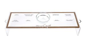 Raised simanim tray