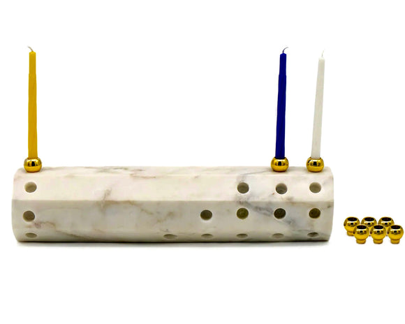 Marble menorah