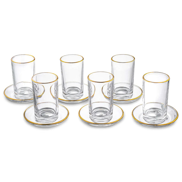 Set of 6 bechers cups and saucers #88811
