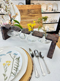 Wooden flower vase #1242