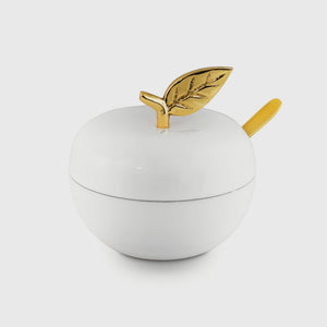 White and gold apple #8008