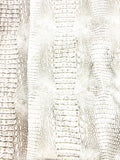 Beige leather tablecloth 54x106 #7333