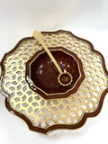 High-end hand painted Marrakech honey dish #8000