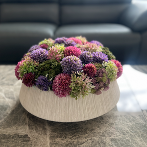 Multi Colored Flower Arrangement Vase