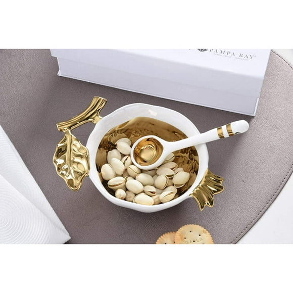 The Pomegranate Gold Bowl Set With Spoon