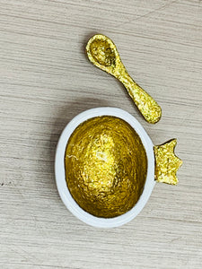 Mini Crown Honey Dish With Spoon Set of 2