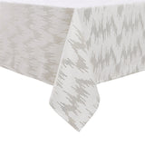 White & Gold Velvet Tablecloth 70/144 #2400