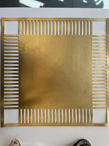 Set of 4 gold placemat #353
