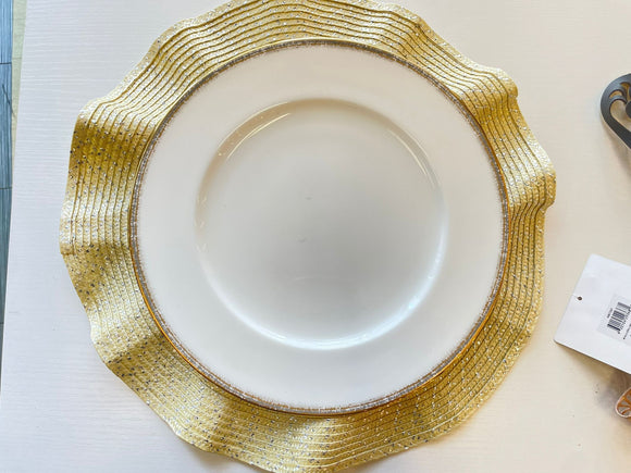 Set of 4 gold placemat #359