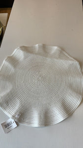 Set of 4 white placemat #367