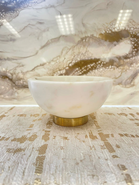 Marble white candy dish #2364