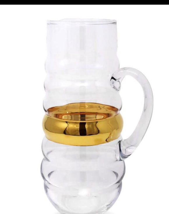 Pitcher with gold #3454