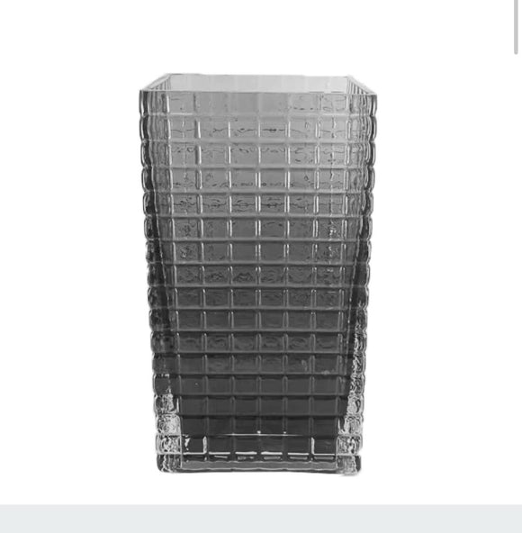 Crystal Vase - Gray #2306