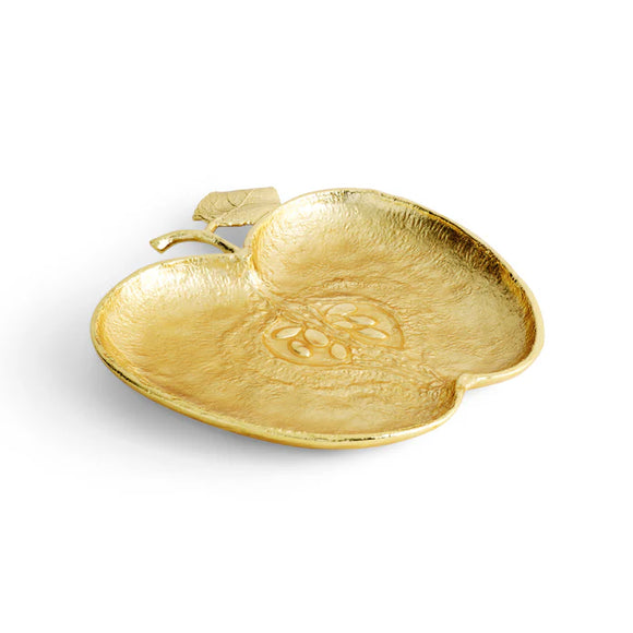 Apple Plate -Gold