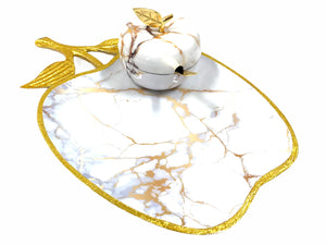 Marble Fusion Honey dish with plate #5