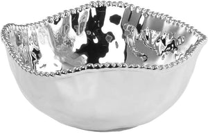 Large Silver Salad bowl