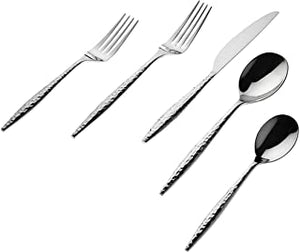 Godinger hammered cutlery 20 piece set