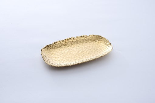 Small, gold serving platter