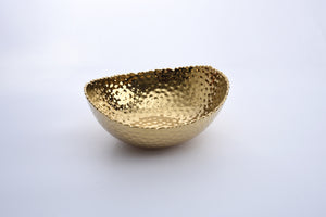 Large, gold oval bowl
