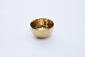 Porcelain gold dip dish
