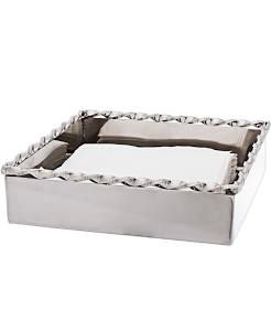 Silver Stainless steel napkin holder