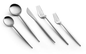 Kadra 18/10 stainless steel flatware set of 4