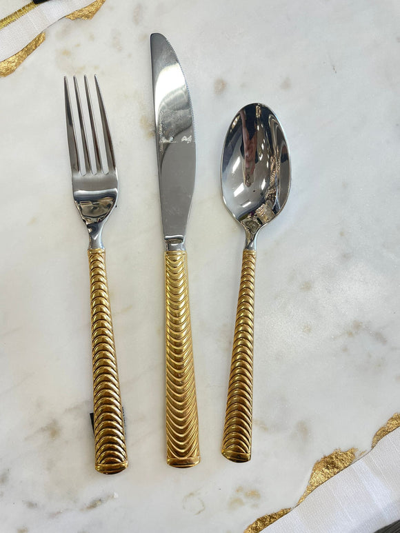 Hollister two tone 18/10 flatware set of 4