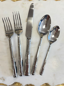 Hollister bamboo 18/10 flatware set of 4
