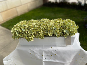 Green boxwood arrangement