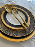 Odessa cobalt gold with accent 4 piece set