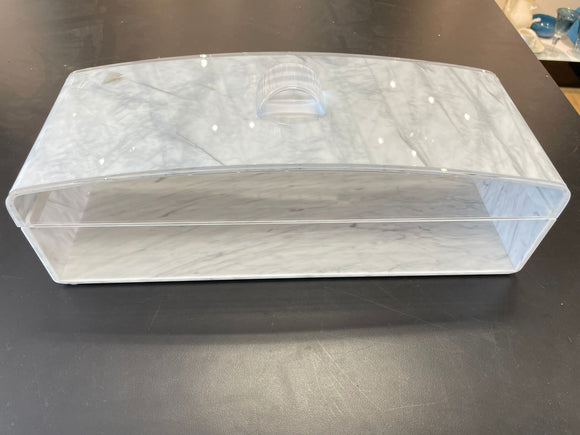 Lucite rectangular cake dome