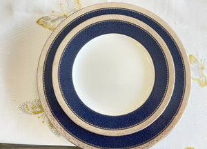 Odessa cobalt platinum 4 piece place setting