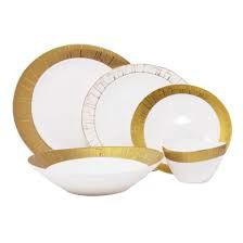 Brilliant gold serv for 12