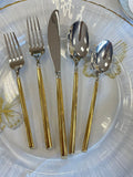 Two tone 18/10 cutlery set of 4