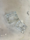 Set of 4 lucite napkin ring