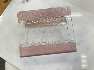 Pink & Clear Napkin Holder