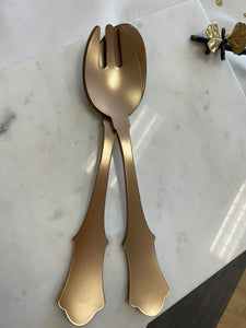 Lucite Gold Salad Server