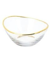Dip bowl with gold rim