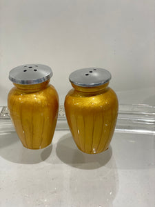 Gold salt and pepper shaker
