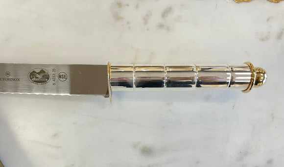 Victorinox Silver plated sharp serrated challah knife #3