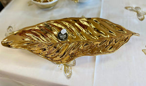 Procelain gold leaf tray