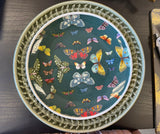 Set of 4 8.5”  butterfly salad plate