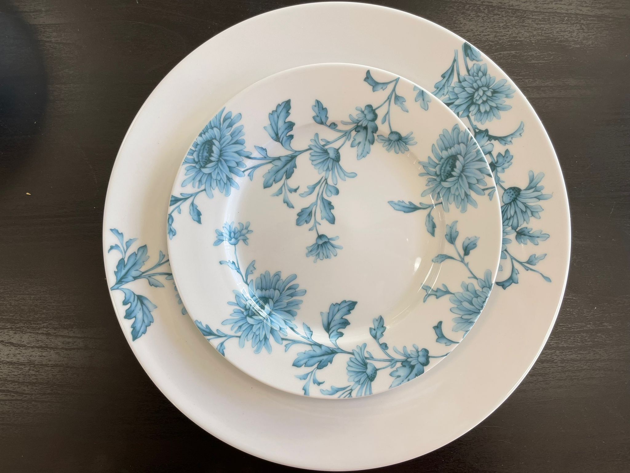 John Lewis ANYDAY Watercolour Floral Porcelain Dinnerware Set, 12 Piece