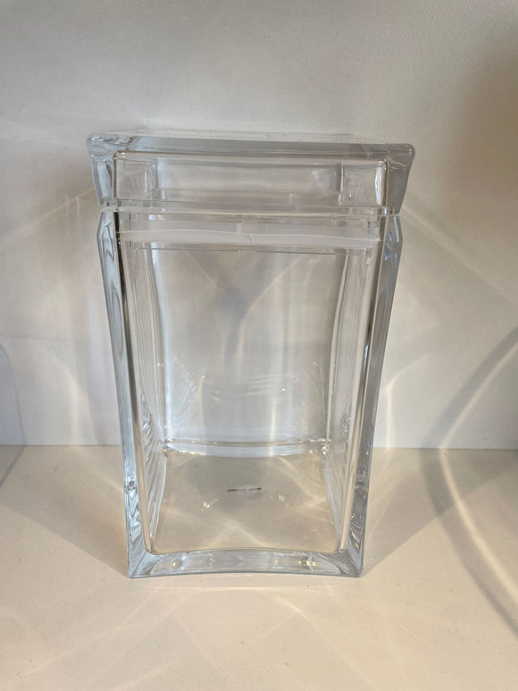 Lucite 8” tall cookie jar