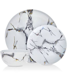 16 piece marble dinnerware set