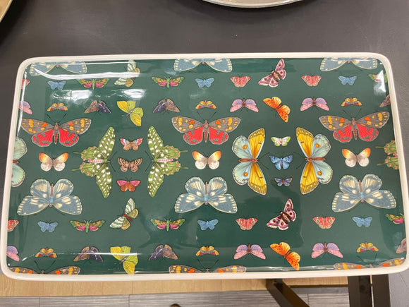 Green Butterfly Platter