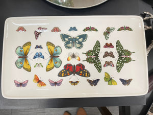 White Butterfly Platter