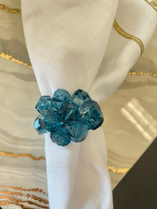 Turqoise Napkin Ring Set of 12