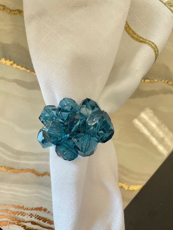 Turqoise Napkin Ring Set of 12
