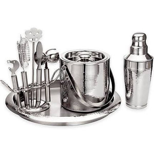 9 piece barware set - Silver
